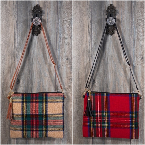 Plaid Love Crossbody - 4 colors - Picture 2 of 3